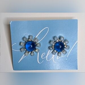 Chunky blue and aquamarine inspired earrings.